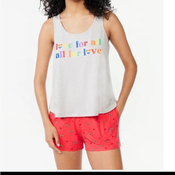 Tops - JoySpun 3XL 22W/ 24WTwo Piece 🌈 Tank Top Short Set Loungewear Sleep Outf…